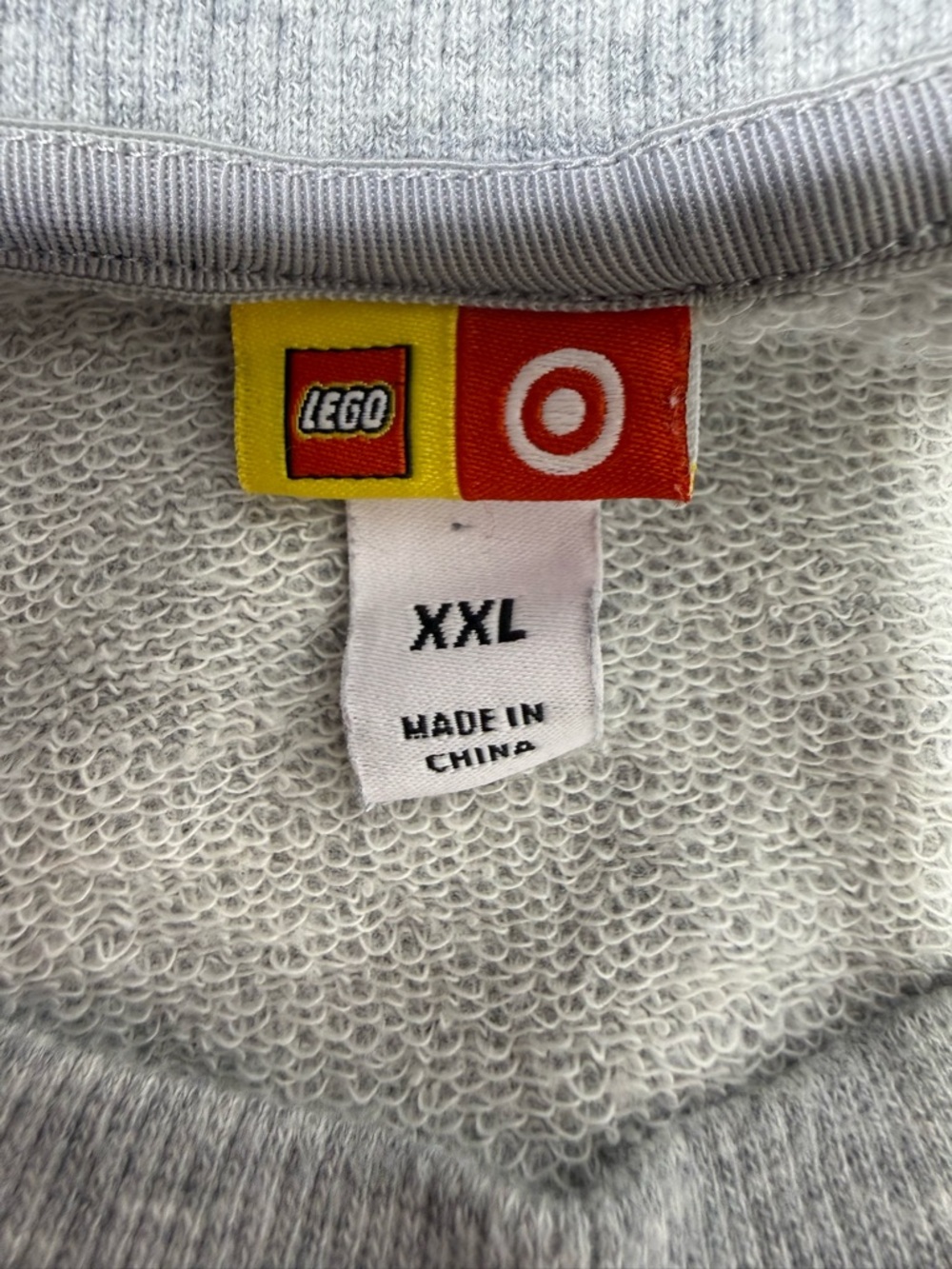 LEGO minifigure colorful print Gray crewneck unisex Sweatshirt kids XXL - Picture 6 of 8